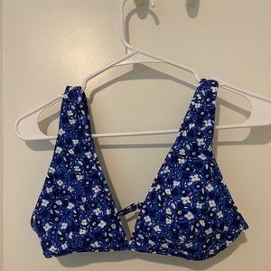 Aerie Floral Bikini Top Size M